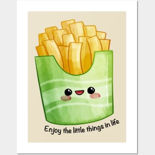 Enjoy The Little Things In Life | French fries Posters and Art